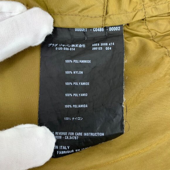 Prada Dark khaki nylon hooded drawstring waist long-sleeve trench coat - Picture 8 of 9